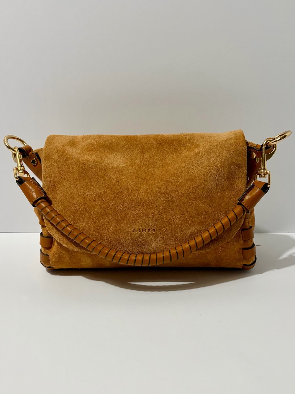 Aimee Kestenberg Zen Convertible Crossbody Bag in Rustic Caramel Suede